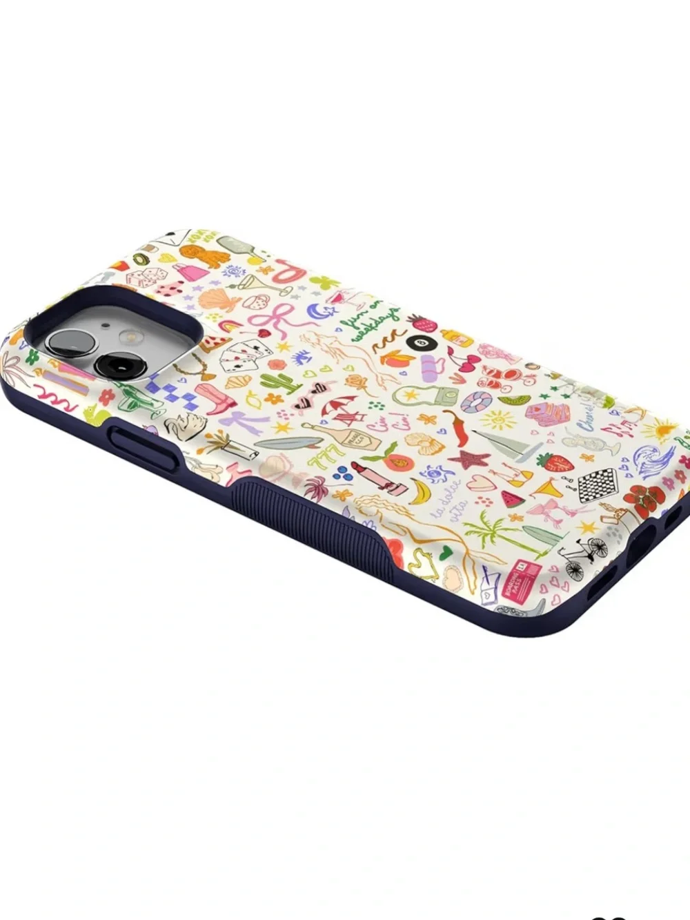 Casely iPhone 12 / 12 Pro case in the popular “Fun on Weekdays” print